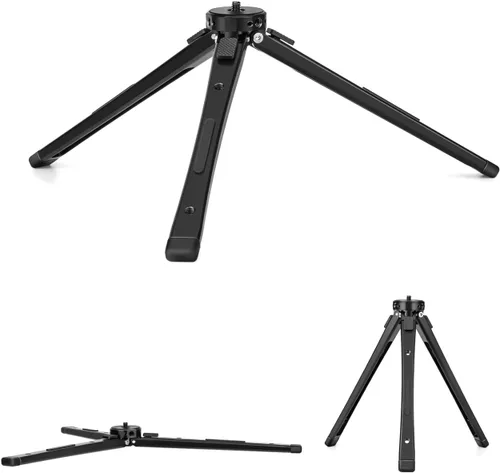 Vista 7 de Zeadio Kit de trípode de metal todo en uno con cabezal de bola Arca, soporte para teléfono y adaptador de cámara de acción