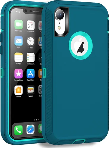 Vista 15 de MXX Compatible con iPhone XR, 3 capas súper protectoras, cuerpo resistente, resistente, a prueba de golpes y polvo, diseñada para Apple Xr funda