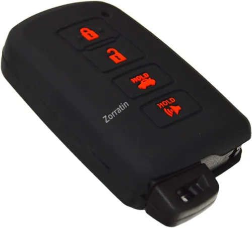 Vista 9 de Funda protectora de silicona para llavero remoto compatible con Toyota Camry Corolla Highlander Sequoia 4Runner 2016-2020