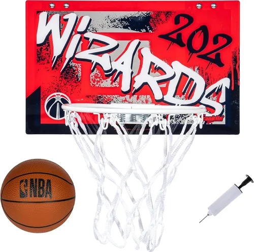 Vista 37 de Franklin Sports NBA Team Over the Door Aros de Baloncesto - Mini Aro de Baloncesto Interior para Niños + Juego de Pelota - Mini Aros para Fanáticos