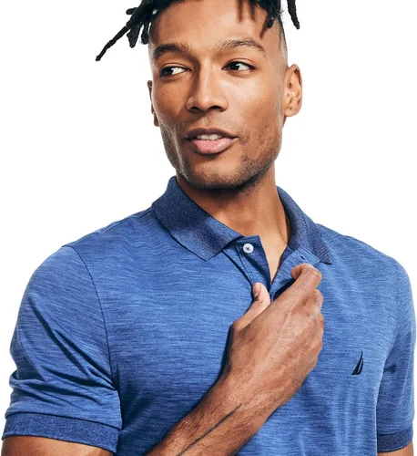 Vista 113 de Nautica playera polo clásica de mangas cortas, color sólido, para hombre