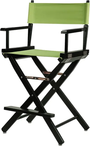 Vista 16 de Casual Home - Silla de director de 18 in, marco negro, lona negra, altura clásica Marco negro - Madera maciza