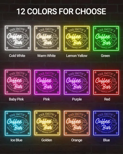 Vista 8 de Letreros de neón personalizados para decoración de pared, letreros de neón personalizados regulables para estación de café, tienda, cocina, regalo