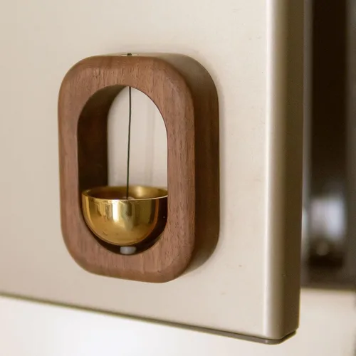 Vista 8 de Shopkeepers Campana para apertura de puerta, timbre magnético para negocios, adornos únicos y decoración colgante para enty, calcomanía