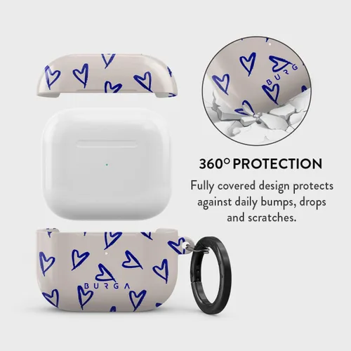 Vista 4 de BURGA Funda compatible con Airpods 3 y funda de teléfono compatible con iPhone 14 Pro Max, resistente a los arañazos y a prueba de golpes, paquete