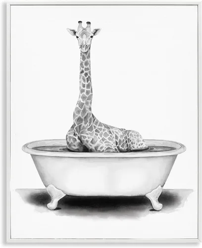 Vista 22 de Lindo conejo bebé en toallas de baño burbujas de jabón' Arte Giclée enmarcado