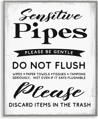 Vista 21 de Stupell Industries 'Vintage Parisian Bathroom Advertisement Floral Blue Tub', arte giclée enmarcado, blanco, 11 x 14 pulgadas, fácil de colgar