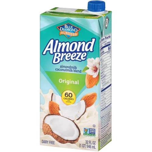 Vista 5 de Almond Breeze - Leche de almendra sin lácteos, chocolate, 32 onzas líquidas (paquete de 12)