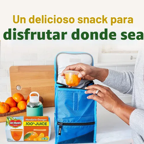 Vista 6 de Del Monte Naranja mandarina en tazas de aperitivos 100% jugo, tazas de 4 onzas (paquete de 12)