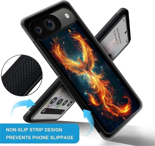 Vista 105 de Compatible con Google Pixel 4A 5G Mobile Case Creative Acrylic Panel trasero Silicona Protección Grip especialmente diseñado para Google Pixel 4A 5G