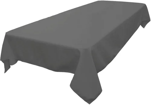 Vista 253 de LA Linen Mantel rectangular lavable de popelín de poliéster, resistente a las manchas y a las arrugas, cubierta de mesa 60x84, mantel de tela