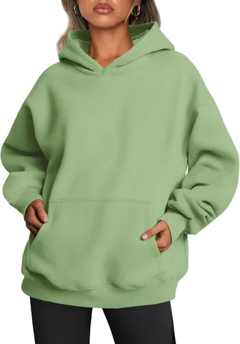 Vista 233 de Trendy Queen - Sudaderas extragrandes con capucha para mujer, suéteres de manga larga, sin botones, de vellón, de otoño, ropa de invierno