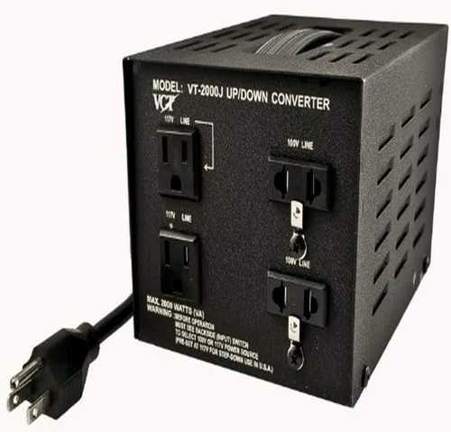 Vista 3 de Transformador VCT VT 2000J de voltaje japonés 100 V a 110 V o viceversa