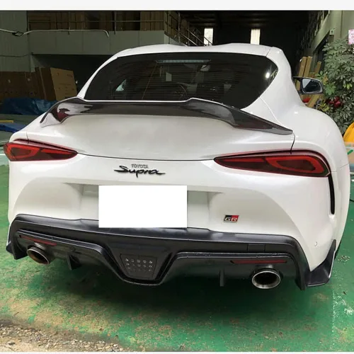Vista 3 de Alerón trasero de fibra de carbono HighKick para Supra A90 A91 Coupé 2019-2026