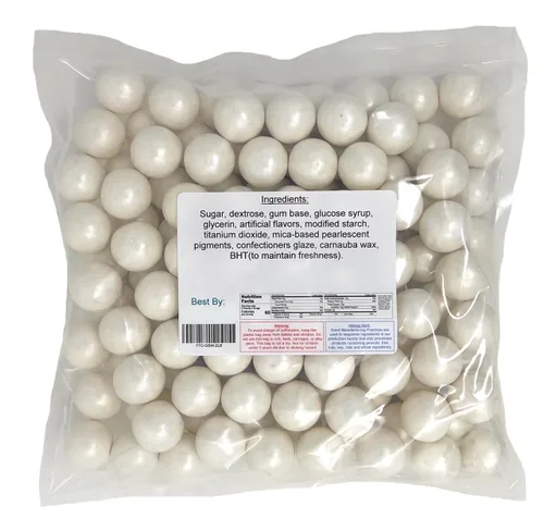 Vista 2 de YANKEETRADERS Gumballs con sabor a fruta blanca de 1 pulgada, 2 libras a granel
