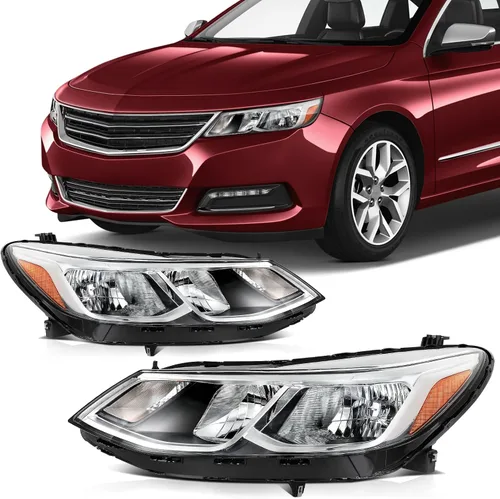 Vista 13 de SCITOO Faros delanteros para Chevy Silverado 1500/2500 1999-2002, para Chevy Suburban 1500/2500 2000-2006, carcasa cromada, reflector ámbar, lente