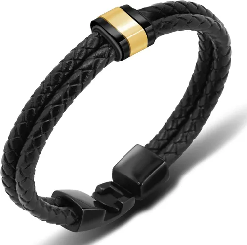 Vista 3 de Joyería navideña para niño, regalo de árbol de la vida, pulseras trenzadas de acero inoxidable, pulsera de Acción de Gracias, pulseras de cuero