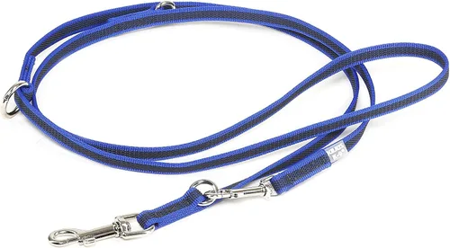 Vista 2 de Julius-K9 218GM-B-DP Correa de color y gris superagarre, ajustable, 0.551 in x 7.2 ft, azul-gris