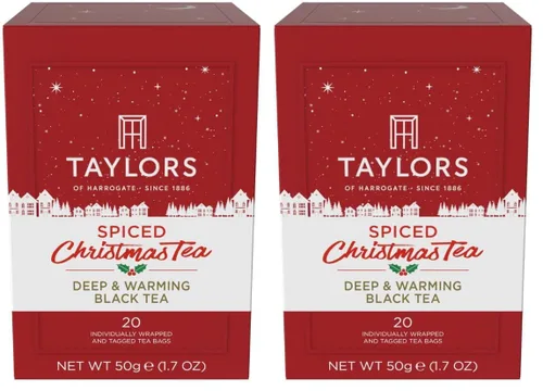 Vista 12 de Taylors of Harrogate Classic Chai, té negro, bolsas envueltas individualmente, 20 unidades (paquete de 1), especiado, aromático y cálido