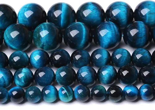 Vista 116 de 4MM 86 piezas Cuentas sueltas de piedra natural de amazonita calcedonia para hacer joyería DIY Pulsera Collar 1 hebra