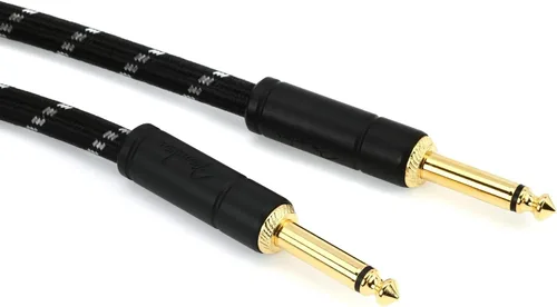 Vista 13 de Fender Cable de instrumentos de la serie Deluxe, recto/recto, Tweed, 18.6 pies
