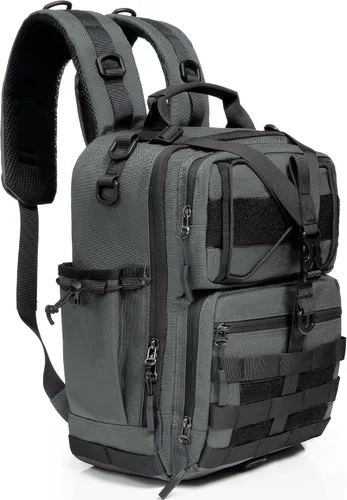 Vista 16 de NICGID Mochila militar táctica Daypack Molle Army Assault Pack Bug Out Bag Viaje Pesca Senderismo Trekking Mochila