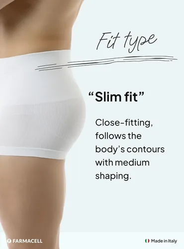 Vista 5 de Farmacell Calzoncillos tipo bóxer para hombre fabricados en Italia, sin costuras, con control de abdomen, cintura alta, levantamiento de glúteos, 402