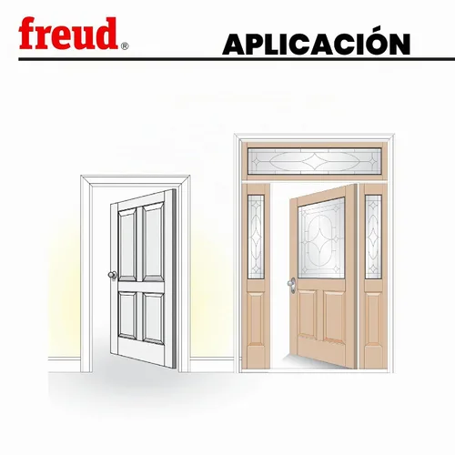 Vista 6 de Broca encaminadora Freud 99–001 1/2-pulgadas a 1–1/4 pulgadas con vástago 1/2 pulgada