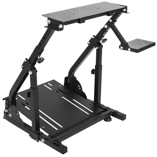 Vista 8 de Marada Racing Wheel Stand Steering Wheel Stand Ultra-stable 4 Support Arms fit for LogitechThrustmaster, G25 G27 G29 G920 T300RS, Sim Racing Stand