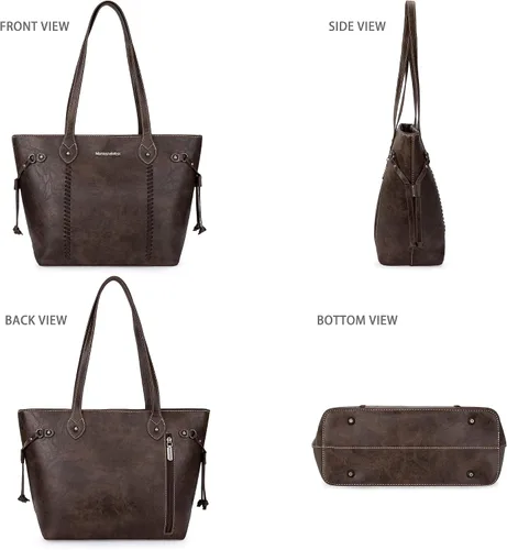 Vista 5 de Montana West Tote Bags for Women Shoulder Purses and Handbags Top Handle