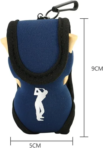 Vista 4 de Tbest 3 colores portátil bolsa pequeña cintura almacenamiento paquete incluye 2 bolas y 4 camisetas (azul/negro/)