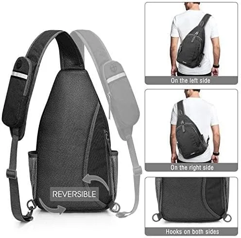 Vista 4 de G4Free Sling Bag RFID Bloqueo Sling Mochila+Bolso bandolera ligero