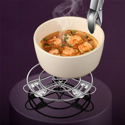 Vista 8 de Adjustable for Stainless Steel Steamer Rack, 304 for Heavy Duty Pot Insert with Foldable Feet, 6.3-9.6 Inch Expandable Steam Tray for Pressure