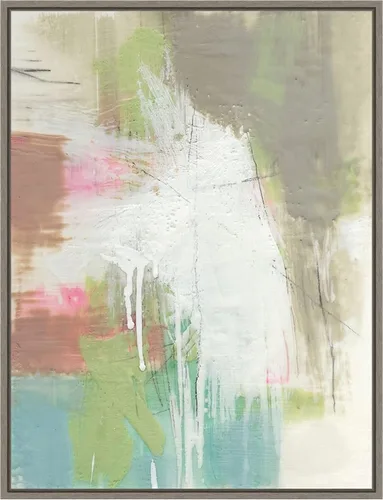 Vista 17 de Amanti Art Framed Canvas Wall Art 24x18 Retro Splash I by Jennifer Goldberger, Framed Wall Art Canvas, Abstract Artwork, Traditional Decor, Medium