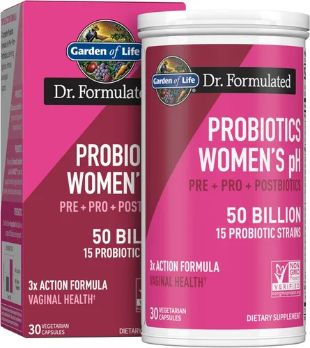 Vista 2 de Garden of Life Prebióticos, probióticos y postbióticos completos una vez al día formulados por el Dr. para la salud digestiva e inmunológica
