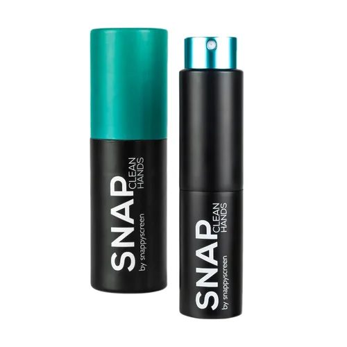 Vista 8 de SNAP Wellness On the Go - Desinfectante de manos tamaño de viaje, 0.5 onzas líquidas, 300 aerosoles por catridge, desinfectante líquido recargable