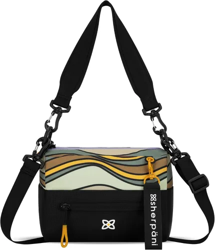 Vista 96 de Sherpani Skye - Bolso cruzado pequeño, de nailon, ligero, para mujer, con protección RFID