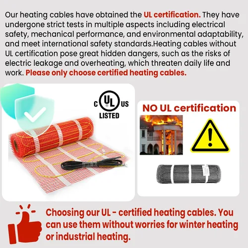 Vista 2 de Alfombra HEATIT Warmmat de 10 pies cuadrados, sistema de calefacción de calor radiante eléctrico autoadhesivo para piso & Termostato ET-72 & Monitor