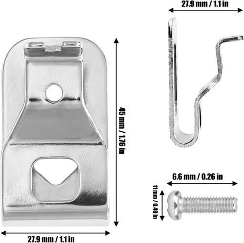 Vista 5 de Clips de cinturón para Dewalt, paquete de 2 ganchos de clip para cinturón de taladro Dewalt para Dewalt N268241 apto para herramientas eléctricas