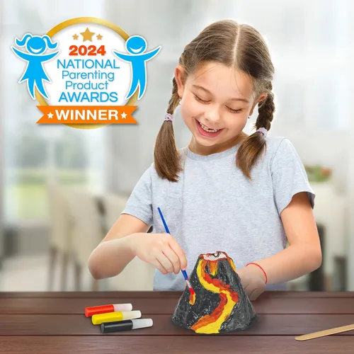 Vista 7 de Kit de Volcán Ultimate de National Geographic – Kit de ciencia volcánica en erupción para niños, 3 veces más erupciones, cristales pop que crean