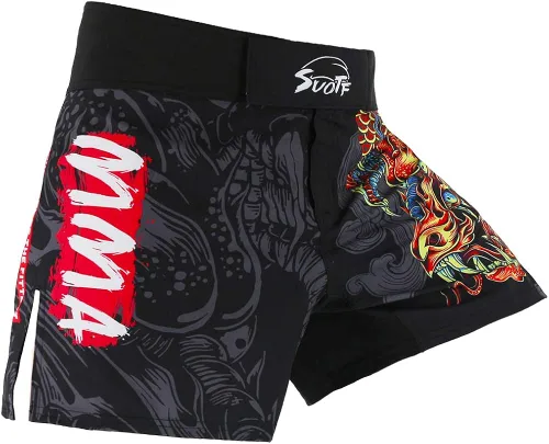 Vista 6 de SUOTF Pantalones cortos de boxeo para hombres y hombres, BJJ para hombres