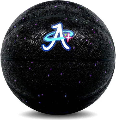 Vista 2 de Space Flight 1 - Pelota de baloncesto oficial, pelota de juego de cuero; cancha para interiores y exteriores, tamaño 7, 29.5 pulgadas para adulto