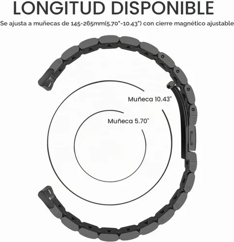 Vista 5 de Lamshaw - Correa compatible con Michael Kors Gen 6, correas de repuesto de metal de acero inoxidable de liberación rápida compatibles con Michael