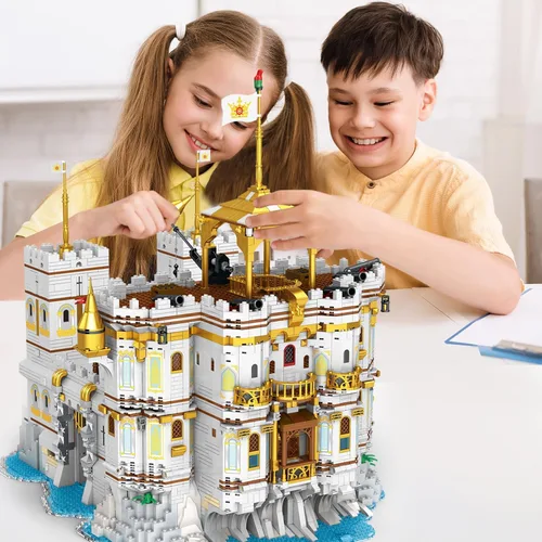 Vista 5 de JMBricklayer Conjuntos de Construcción de Castillo de Royal Bay, Kit de Construcción de Castillo Medieval Ideas 41109, Conjunto de Construcción MOC