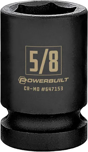 Vista 7 de Powerbuilt 647296 - Toma de impacto de 6 puntos de 1/2 pulgada x 1-1/4 pulgadas