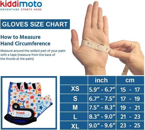 Vista 5 de Kiddimoto Guantes de ciclismo para niños Guantes de bicicleta antideslizantes para niños y niñas Guantes de bicicleta de montaña para niños sin