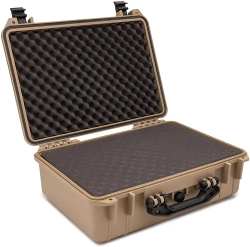 Vista 4 de Koah Funda rígida resistente a la intemperie con espuma personalizable, resistente a los impactos, ideal para cámaras, drones, dispositivos