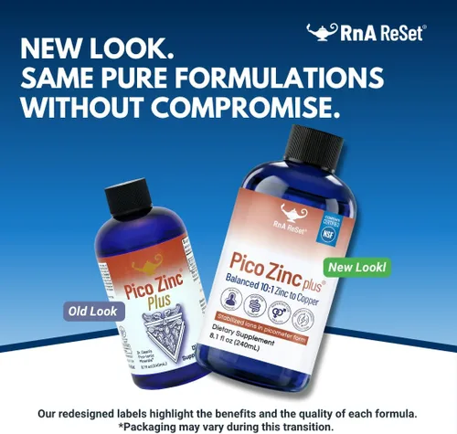 Vista 5 de RnA ReSet Pico Zinc Plus - Suplemento líquido de zinc y cobre, solución mineral pico-iónica, 8.1 onzas líquidas (1 paquete), certificado NSF, apoyo