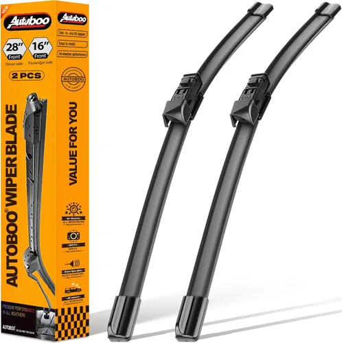 Vista 10 de AUTOBOO Limpiaparabrisas de repuesto de 13 + 13 pulgadas para limpiaparabrisas delantero Jeep Wrangler TJ 1997 1998 1999 2000 2001 2002 2003 2004
