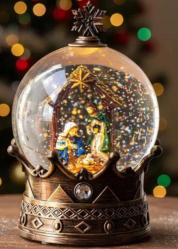 Vista 36 de Linterna de globo de nieve de Navidad, ángel brillante con paloma, forro USB/funciona con pilas, linterna iluminada para decoración de festivales